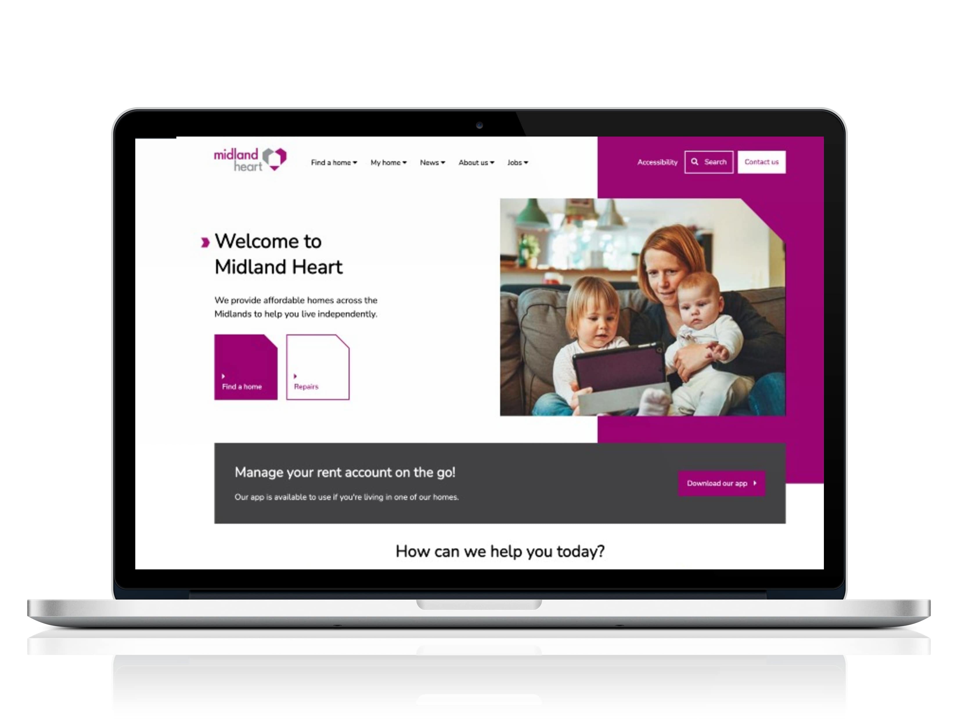 Midland Heart’s fresh, responsive and optimised new website